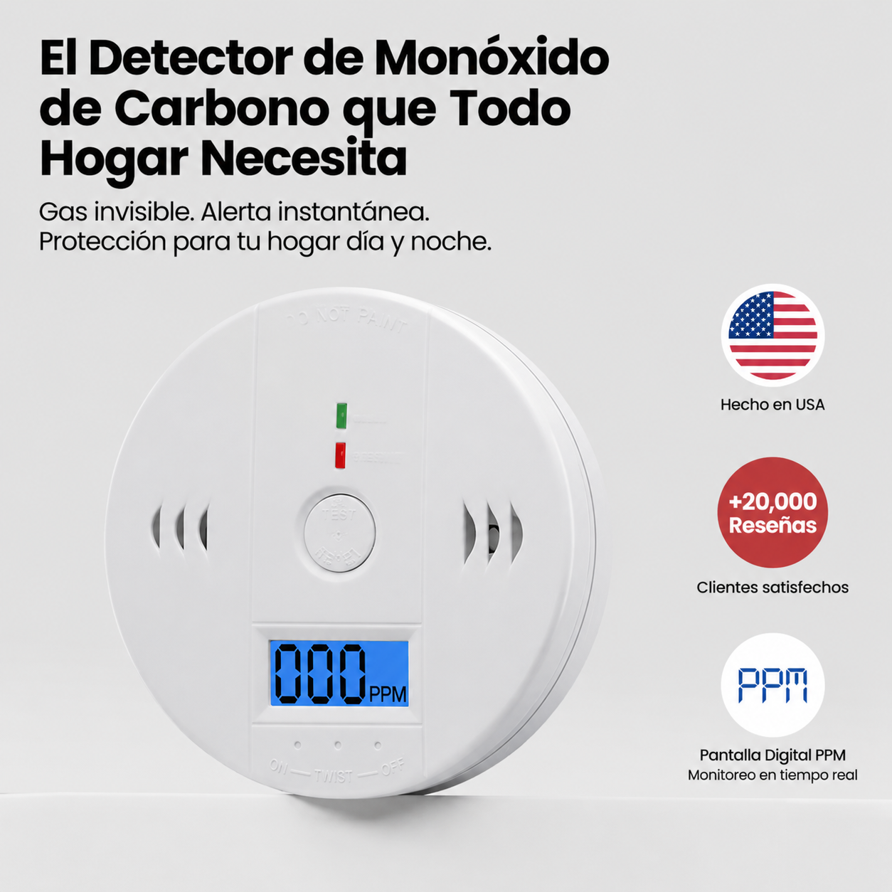 Xsense™ Detector de Monóxido