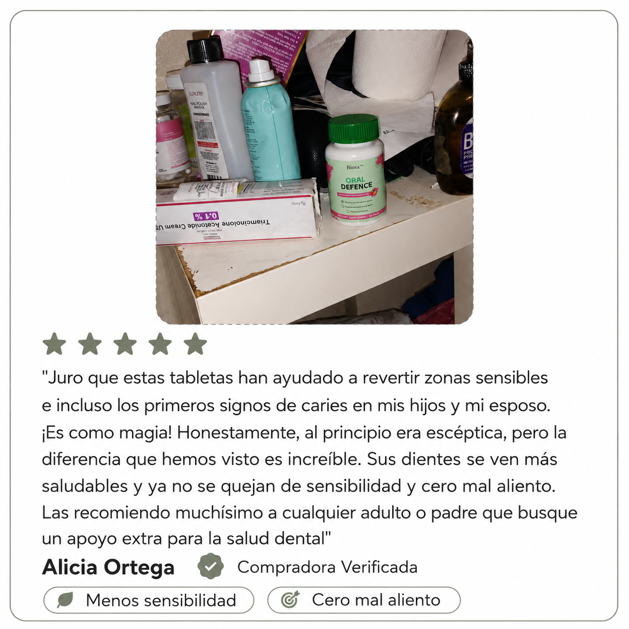 Biora™ Probioticos Orales - 30 Tabletas masticables