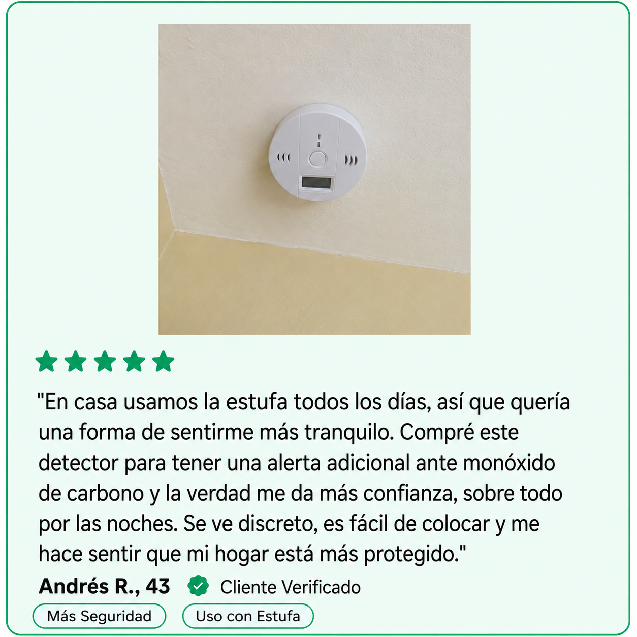 Xsense™ Detector de Monóxido