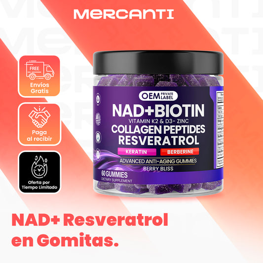 NAD+ Resveratrol en gomitas OEM™